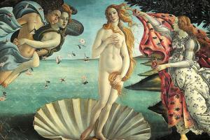 Botticelli birth of Venus, Uffizi, Florence hiking trails