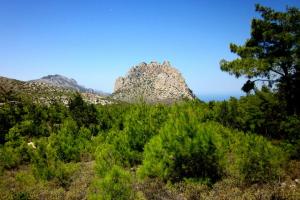 mount of Five Finger Kyrenea mountains, het Turkse deel van Cyprus wandelroutes