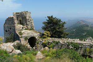 remnant of a castle, crusades, Cyprus north hiking trails