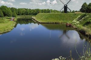 mill fortress Bourtange, the Noaberpad in the Netherlands hiking trails